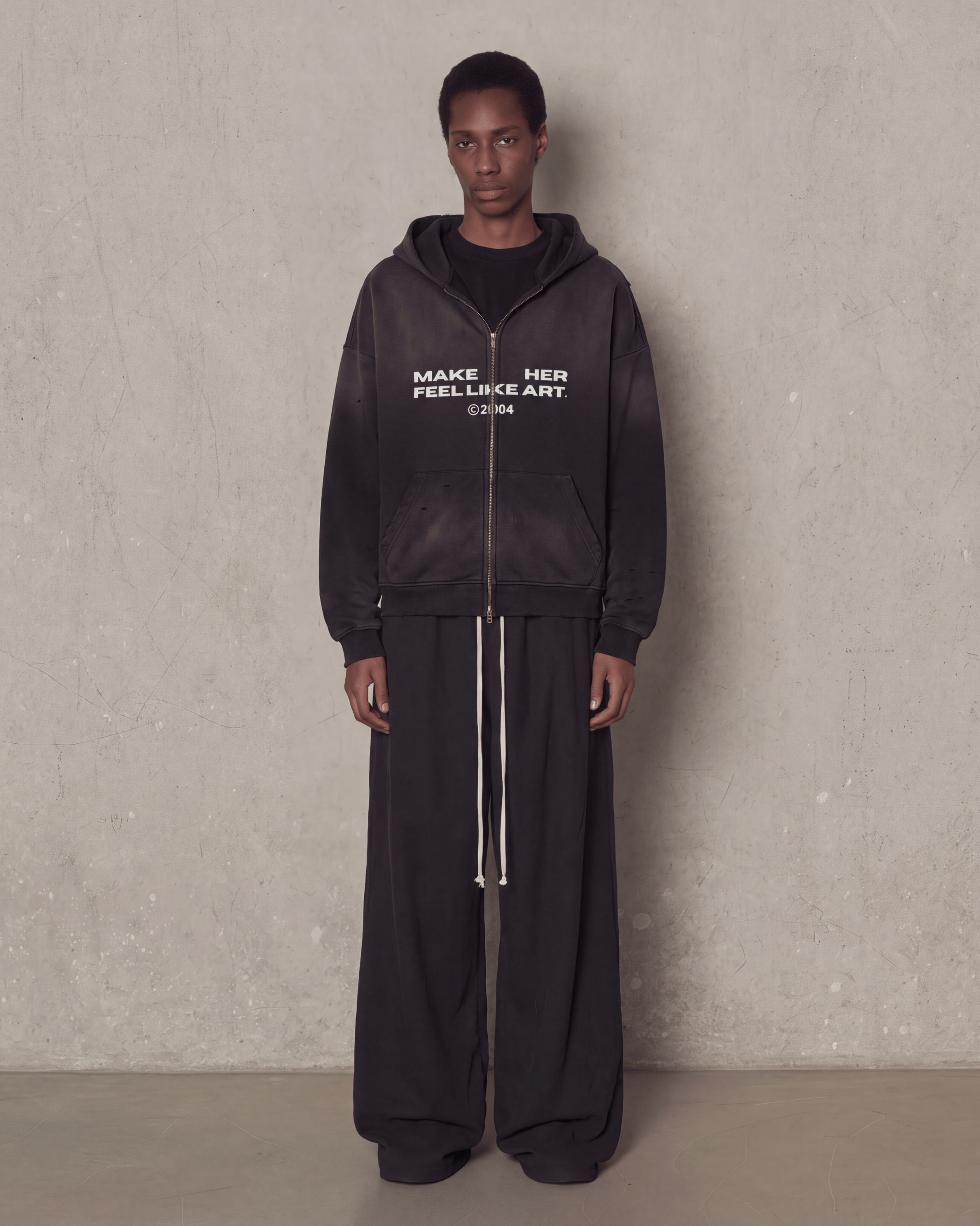 MHFLA DISTRESSED HOODIE
