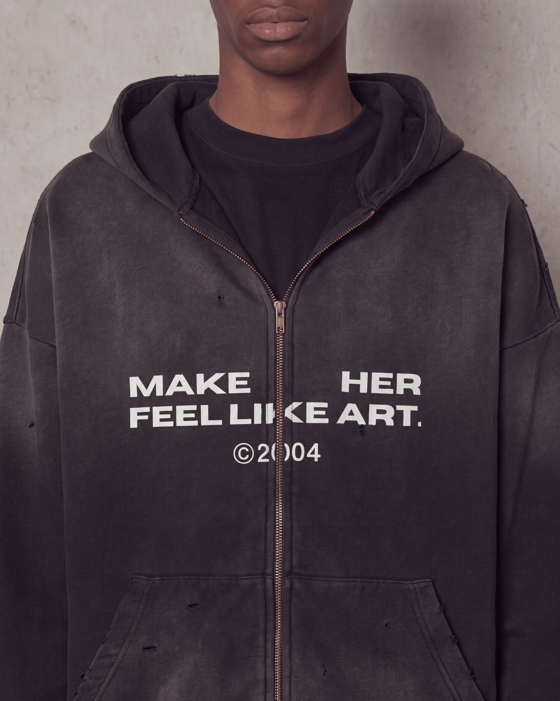 MHFLA DISTRESSED HOODIE