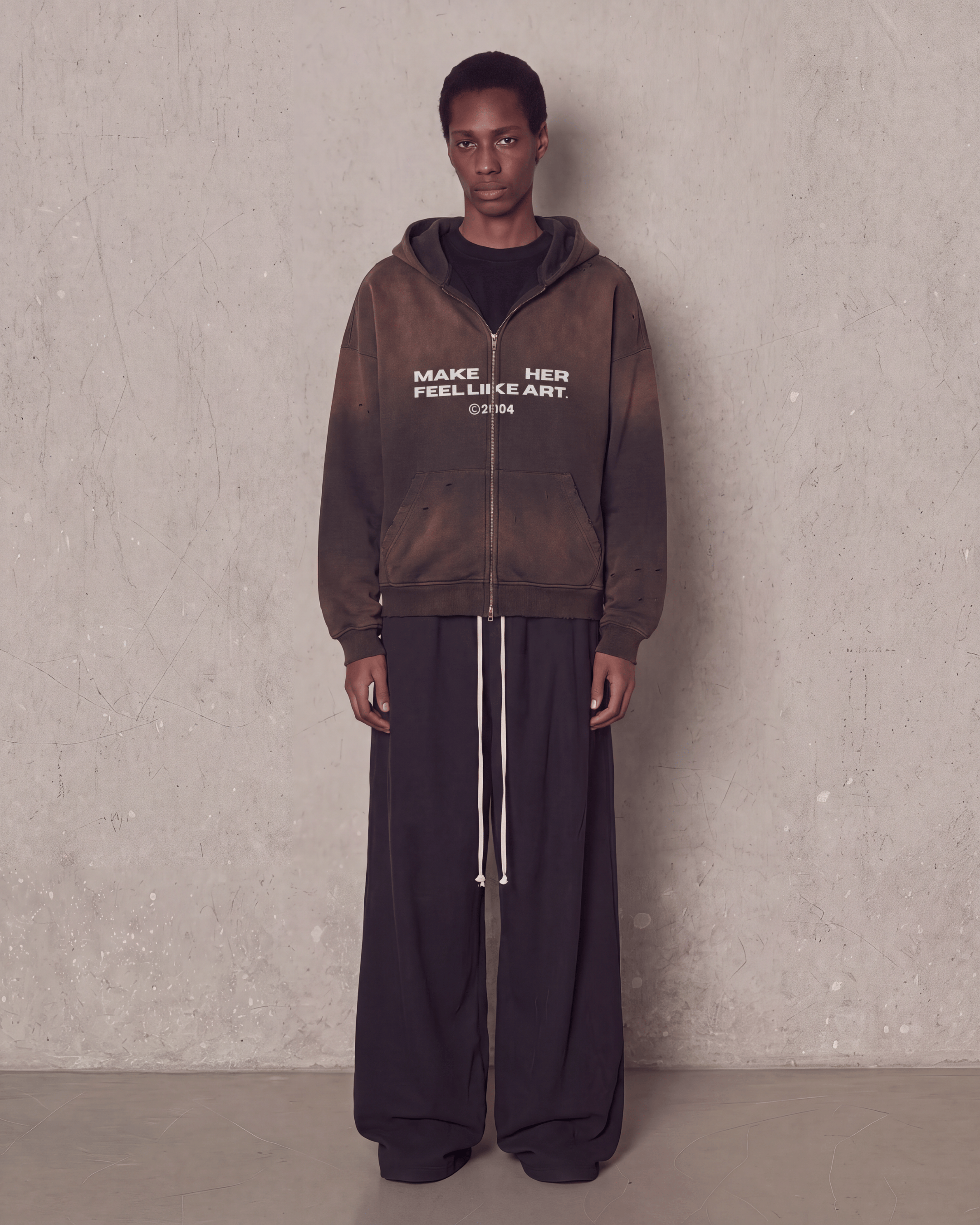 MHFLA DISTRESSED HOODIE