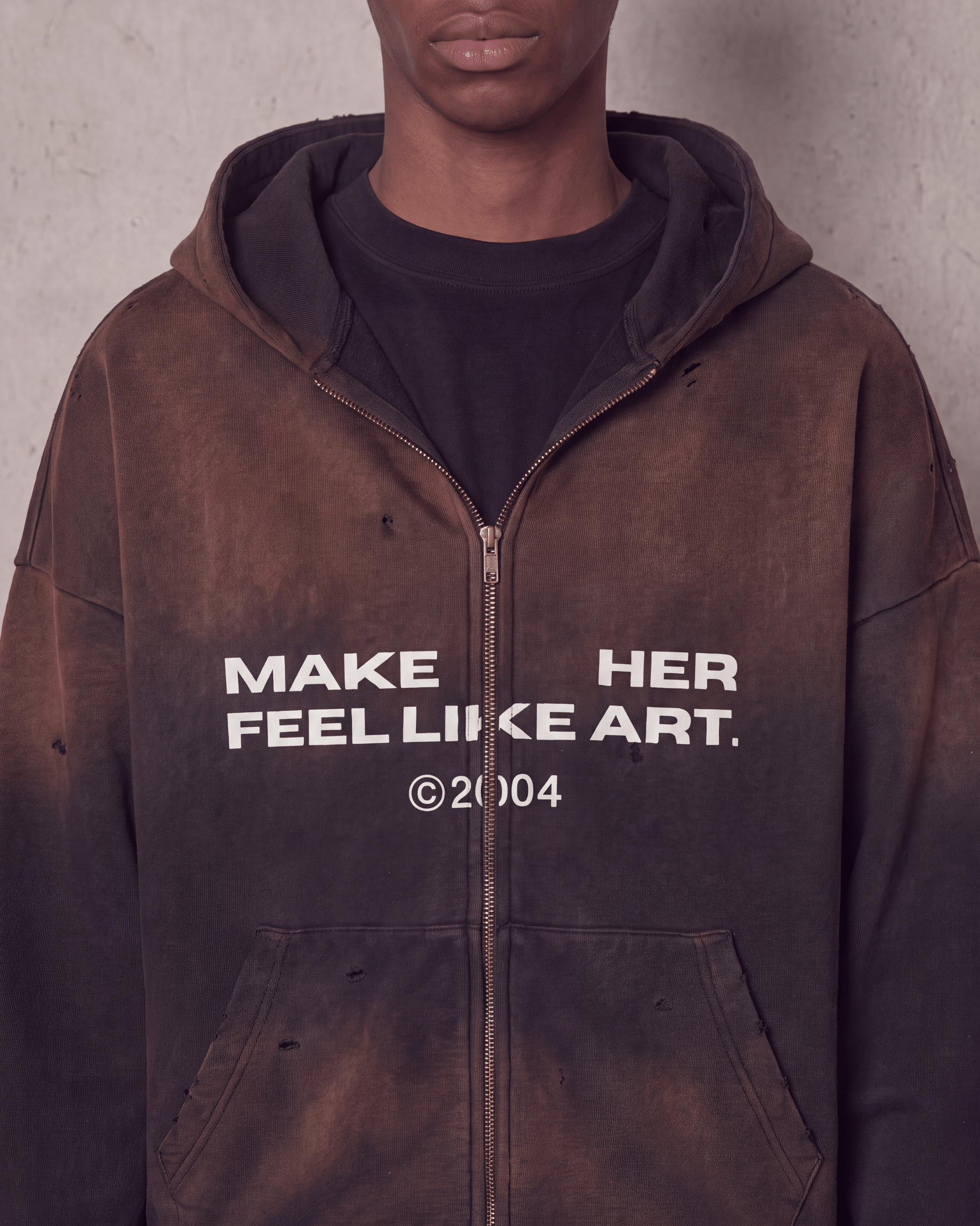 MHFLA DISTRESSED HOODIE
